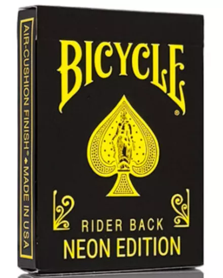 Bicycle | Neon Rider Back Yellow-Starburst Oyun Kartı