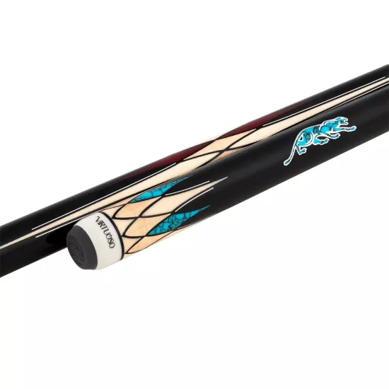 Virtuoso 8-point Black Blue/Ivory/Maple CRM Carom Cue by Predator