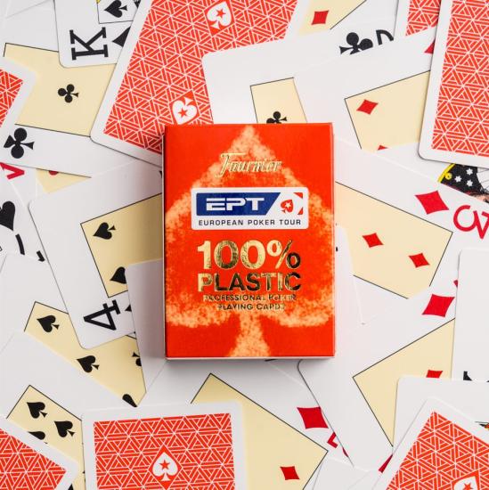 EPT Bicycle Europeen Poker Tour Oyun Kartı-kırmızı deste