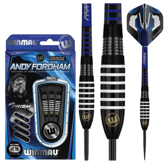 Winmau Andy Fordham Onyx %90 Tungsten Dart Oku 25g 