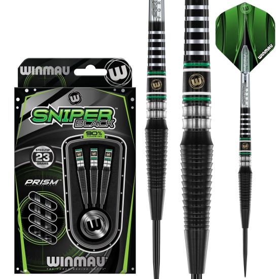 Winmau Sniper Black 90% Çelik Uçlu Dart Oku