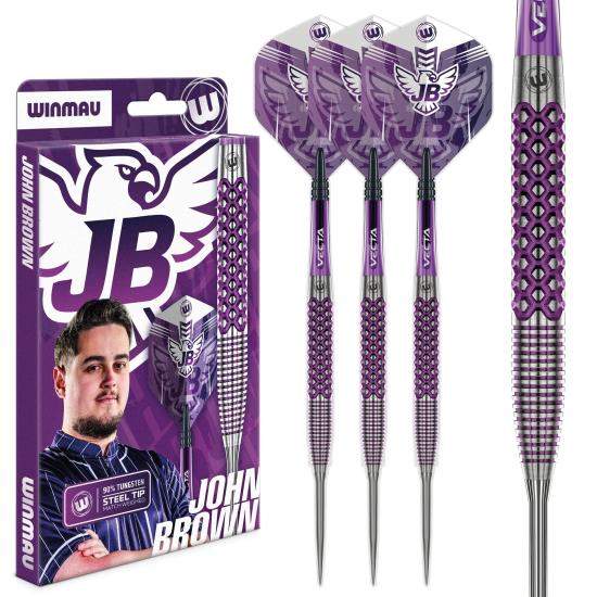 Winmau John Brown Tungsten Çelik Uçlu Dart Oku 22gr