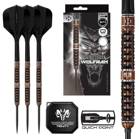 Harrows Wolfram Trinity 97% Quick Point Dart Oku