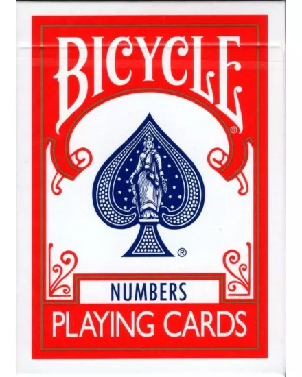Bicycle Special NUMBERS Kırmızı Oyun Kartı (11 Online Efekt ile)