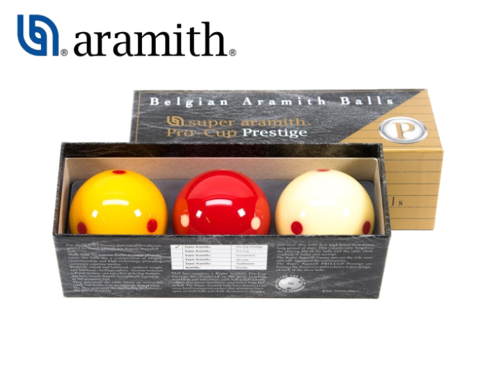 Super Aramith Pro-Cup Prestige Profesyonel Karambol Top Seti (61.5 mm)