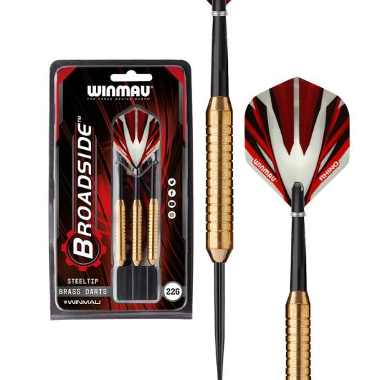 Winmau Broadside Pirinç Çelik Uçlu Dart Oku