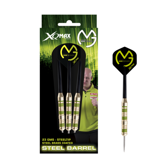 XQ Darts Michael Van Gerwen Brass 22g Çelik Uçlu Dart Oku