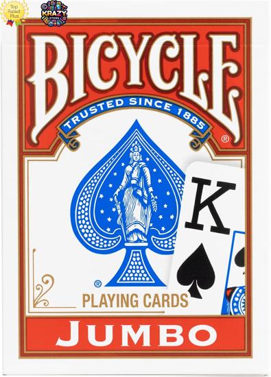 Bicycle Jumbo Index İskambil Destesi – Kırmızı