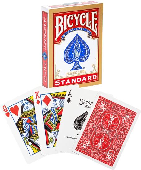 BİCYCLE STANDARD OYUN KARTI-KIRMIZI DESTE