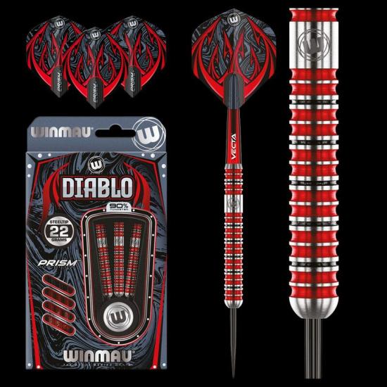 Winmau Diablo 90% Tungsten Çelik Uç Dart Oku