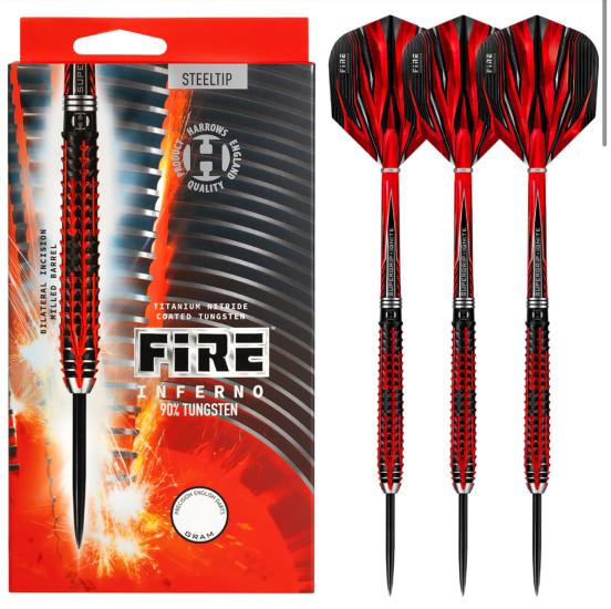 Harrows Fire Inferno 90% Tungsten Çelik Uçlu Dart Oku