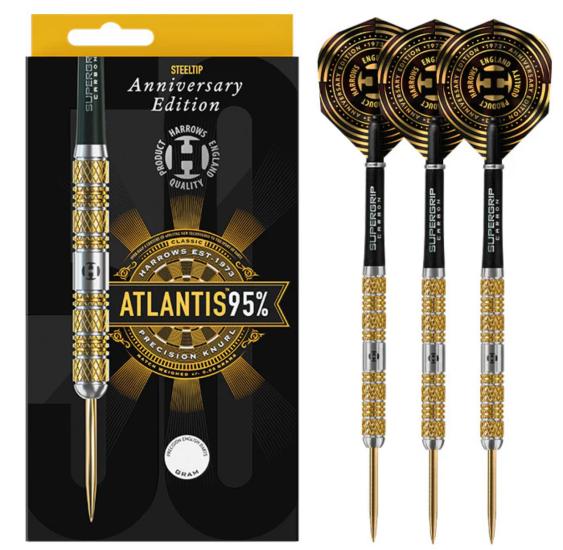 Harrows Atlantis 50. Yıl Özel Serisi 95% Tungsten Çelik Uçlu Dart Oku