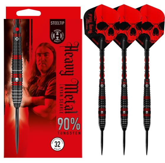 Harrows Ryan Searle ’’Heavy Metal’’ 90% Tungsten Çelik Uçlu Dart Oku