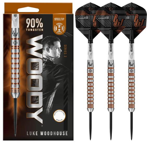 Harrows Luke Woodhouse Seri 2 90% Tungsten Çelik Uçlu Dart Oku