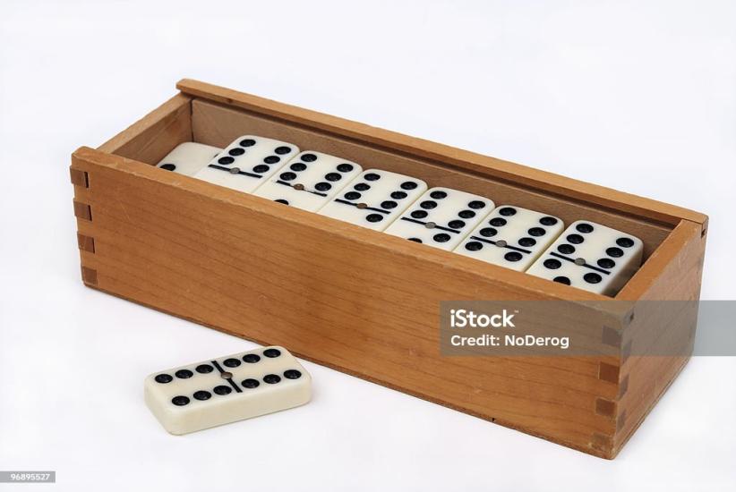 Domino Büyük Boy Ahşap Kutulu