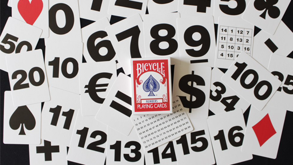 Bicycle Special NUMBERS Kırmızı Oyun Kartı (11 Online Efekt ile)