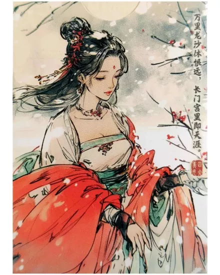 Four Beauties(WangZhaojun) Oyun Kartları