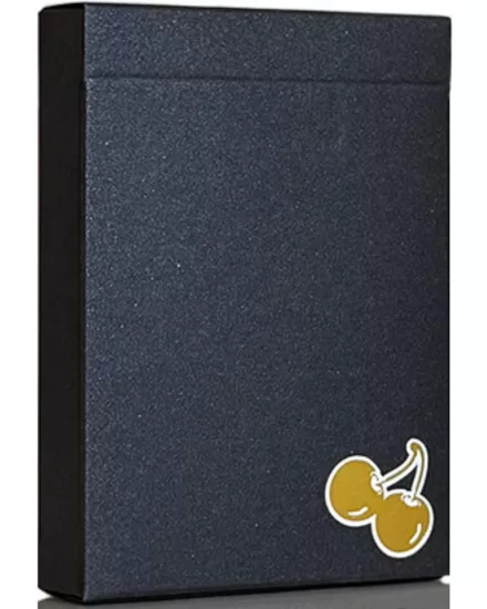 Cherry Casino House Deck (Monte Carlo Black and Gold) Playing Cards