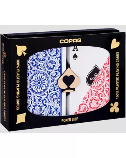 Copag Elite Poker oyun kağıtları İkili paket (Red & Blue)