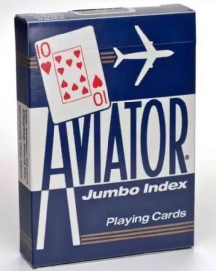 Aviator Jumbo Index İskambil Destesi – Mavi