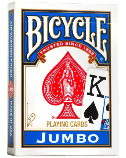 Bicycle Rider Back International Jumbo Index İskambil Destesi - Mavi