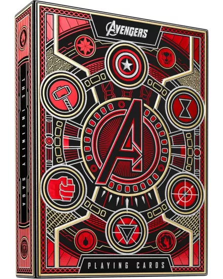 Avengers Infinity Saga Kırmızı Oyun Kartları (theory11)