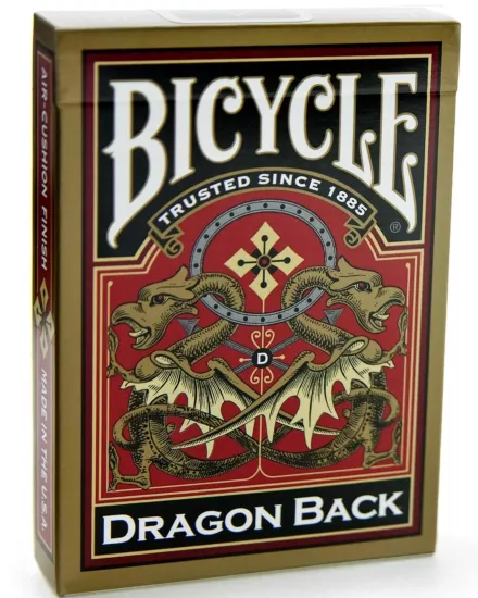 BICYCLE DRAGON BACK GOLD KIRMIZI DESTE