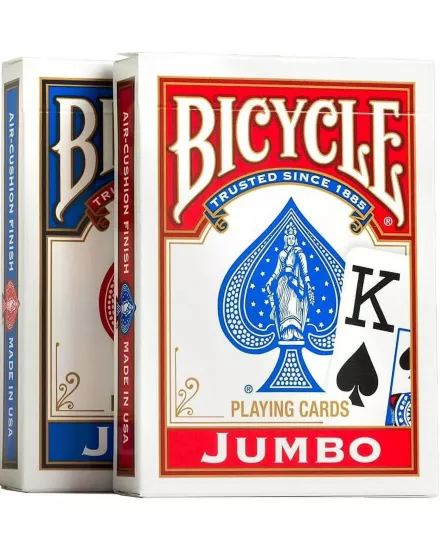 Bicycle Jumbo Index Oyun Kartları 2’li Paket Satışı – Kırmızı & Mavi
