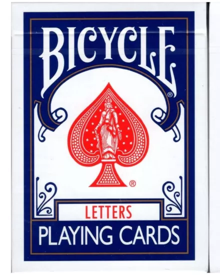 Bicycle Special Letters Mavi Oyun Kartları – 10 Çevrimiçi Etki ile