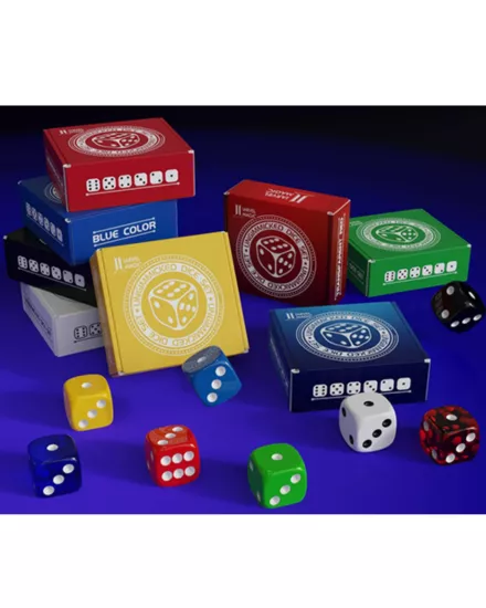 Regular Dice Set (9 Normal Dice) by IARVEL Magic (Yellow)