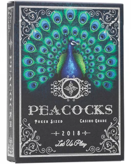 Limited Edition Peacocks Oyun Kartı - Rocsana Thompson Gümüş Kabartmalı Deste