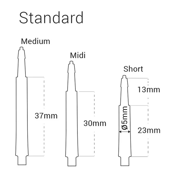 Harrows Black Clic Shafts Midi