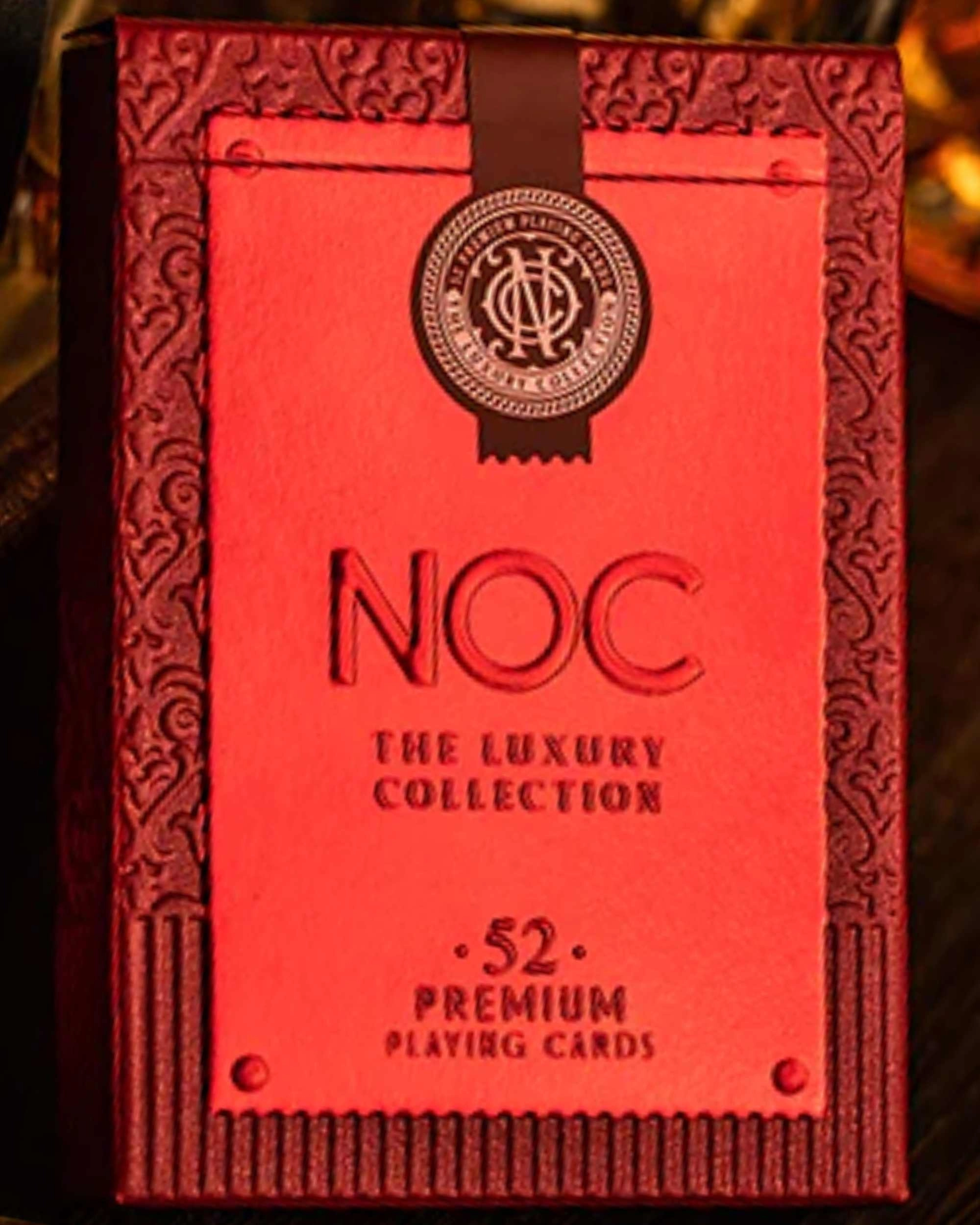 NOC Red The Luxury Collection By Riffle Shuffle X The House Of Playing Cards Oyun Kartı | USPCC
