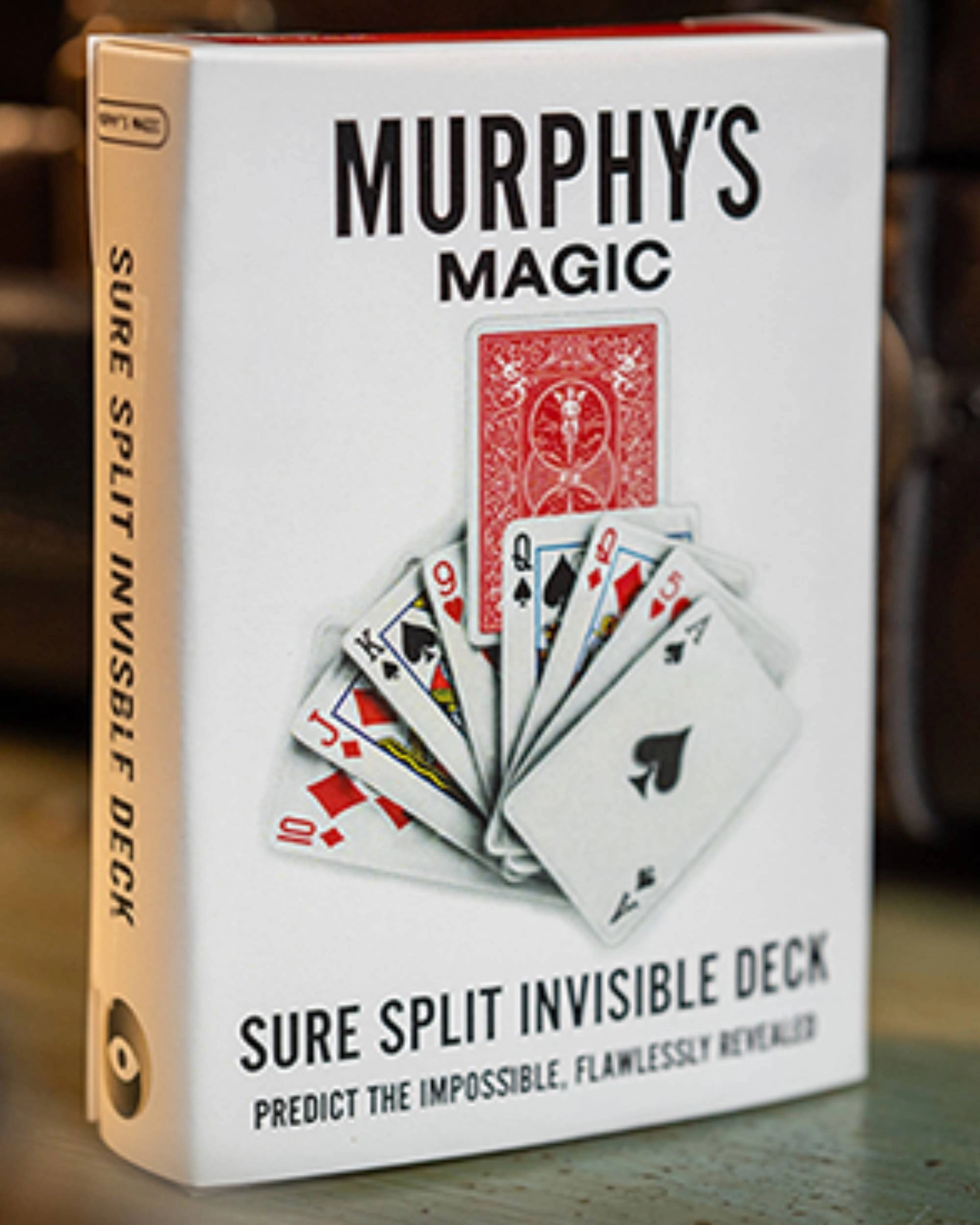 SURE SPLIT Invisible Deck Bicycle (Red) by Murphy’s Magic