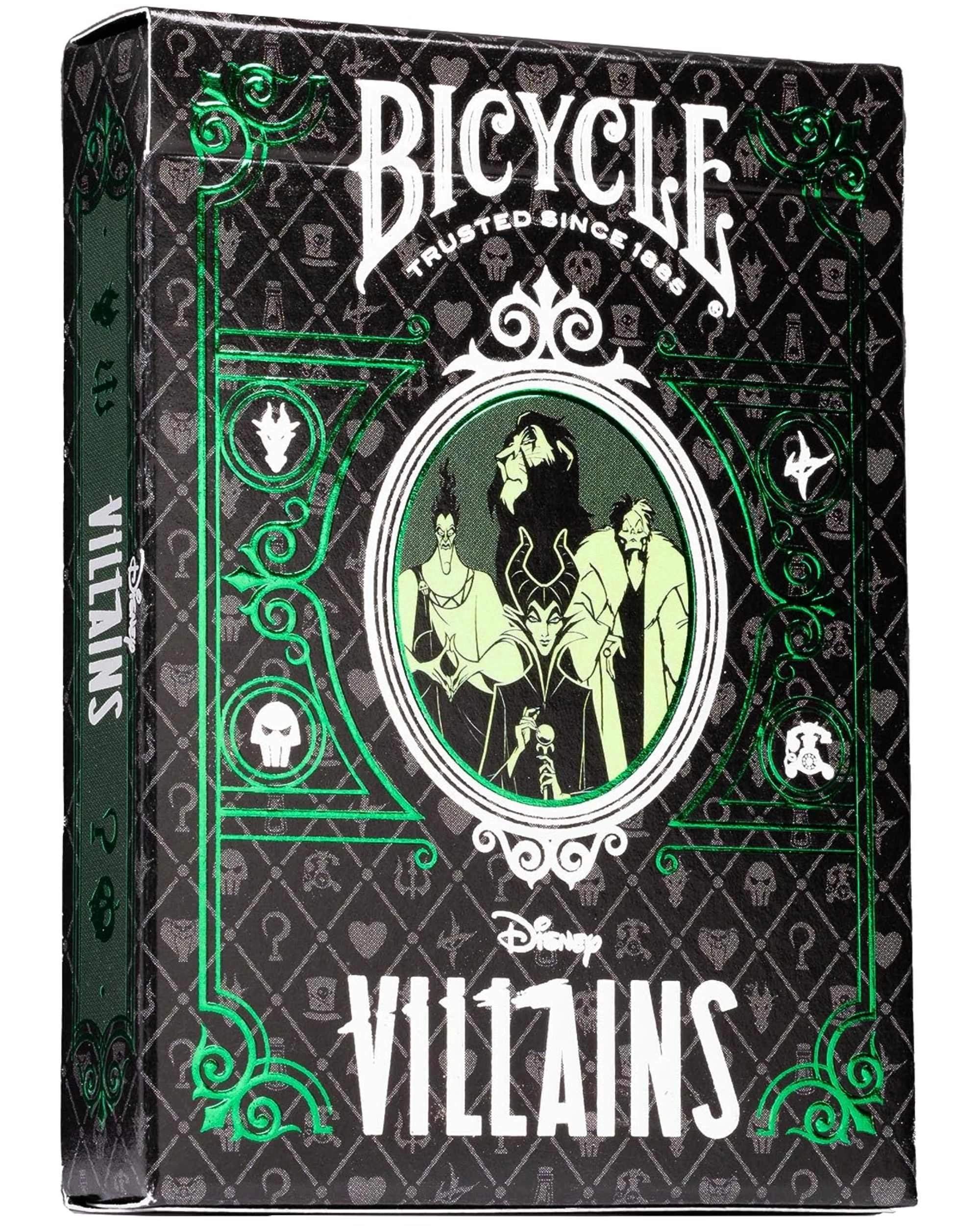 Bicycle | Disney Villains Yeşil Renkli Deste Oyun Kartı