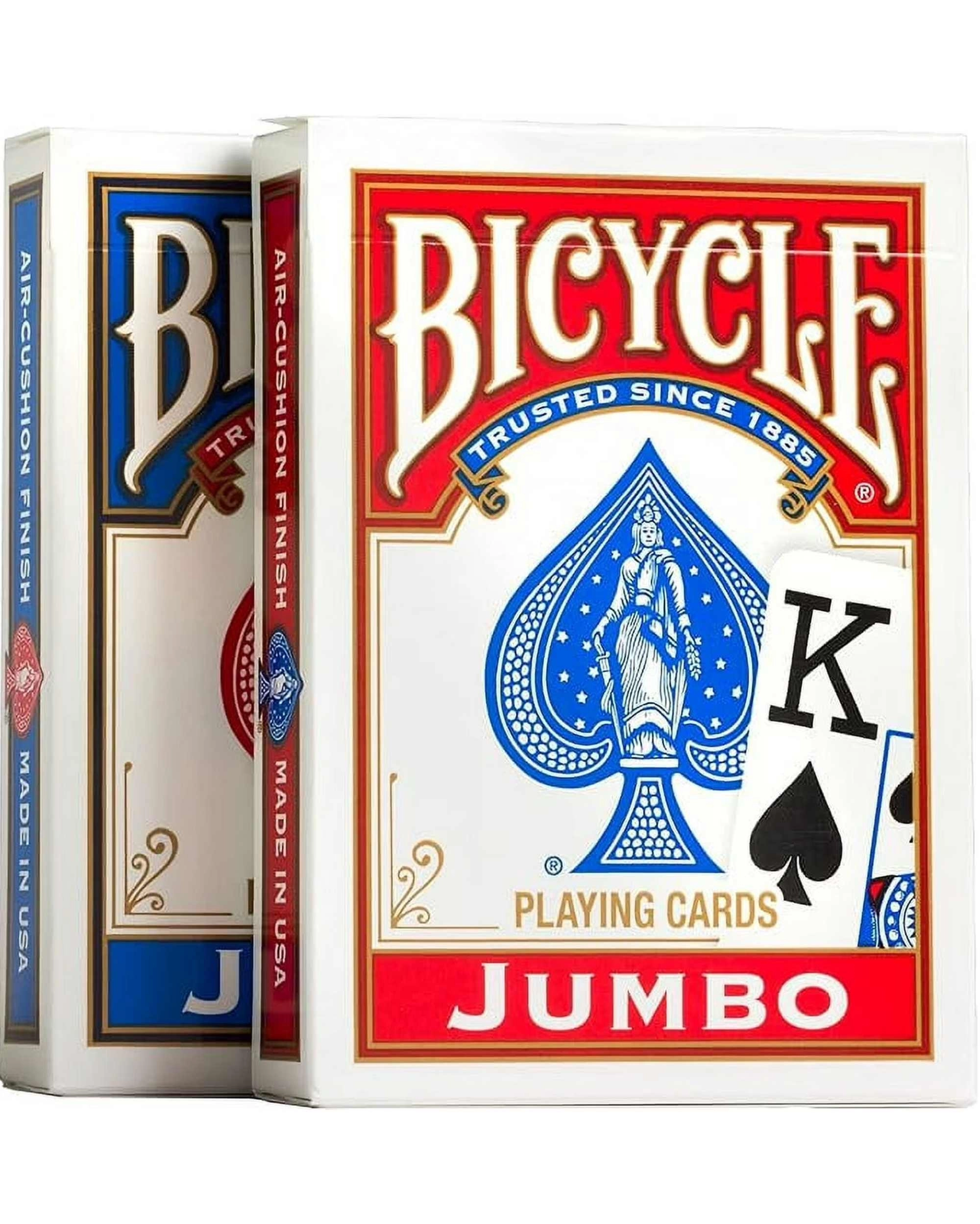 Bicycle | 2 Li Paket Jumbo Indeks -Mavi Ve Kırmızı Oyun Kartı