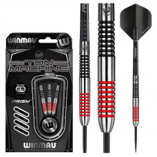 Winmau Ton Machine 80% Tungsten Kırmızı & Siyah Çelik Uçlu Dart Oku Winmau Ton Machine 80% Tungsten Kırmızı & Siyah Çelik Uçlu Dart Oku