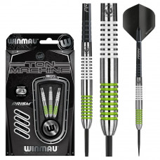 Winmau Ton Machine Yeşil & Beyaz 80% Tungsten Çelik Uçlu Dart Oku Winmau Ton Machine Yeşil & Beyaz 80% Tungsten Çelik Uçlu Dart Oku