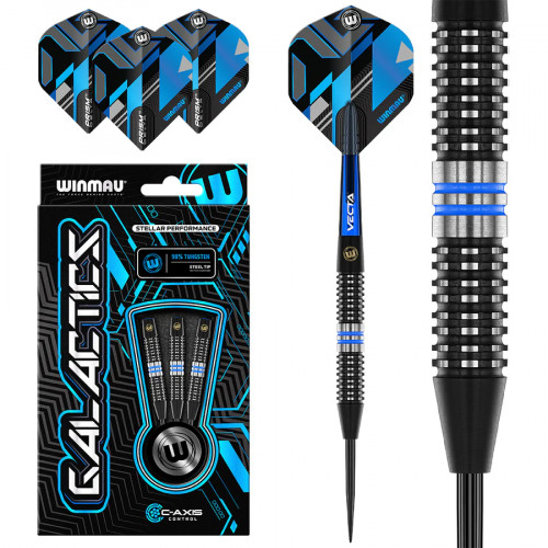 Winmau Galactics 90% Tungsten 24g Çelik Uçlu Dart Oku Winmau Galactics 90% Tungsten 24g Çelik Uçlu Dart Oku