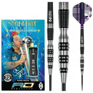 Red Dragon Peter Wright Snakebite Black Racer 22g Steel Tip Dart Oku