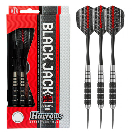 Harrows Black Jack 22g Çelik Uçlu Dart Oku Harrows Black Jack 22g Çelik Uçlu Dart Oku