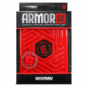 Winmau Armor G2 Dart Oku Kılıfı - Kırmızı, Siyah