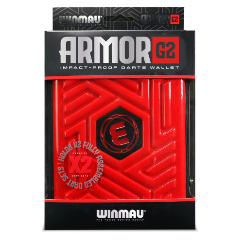 Winmau Armor G2 Dart Oku Kılıfı - Kırmızı, Siyah
