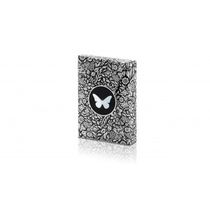 Limited Edition Butterfly Playing Cards Black & Silver – Ondrej Psenicka